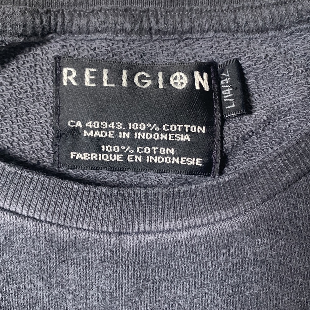 Sweatshirt with fabric shirt-style sleeves - Picture 4 of 4